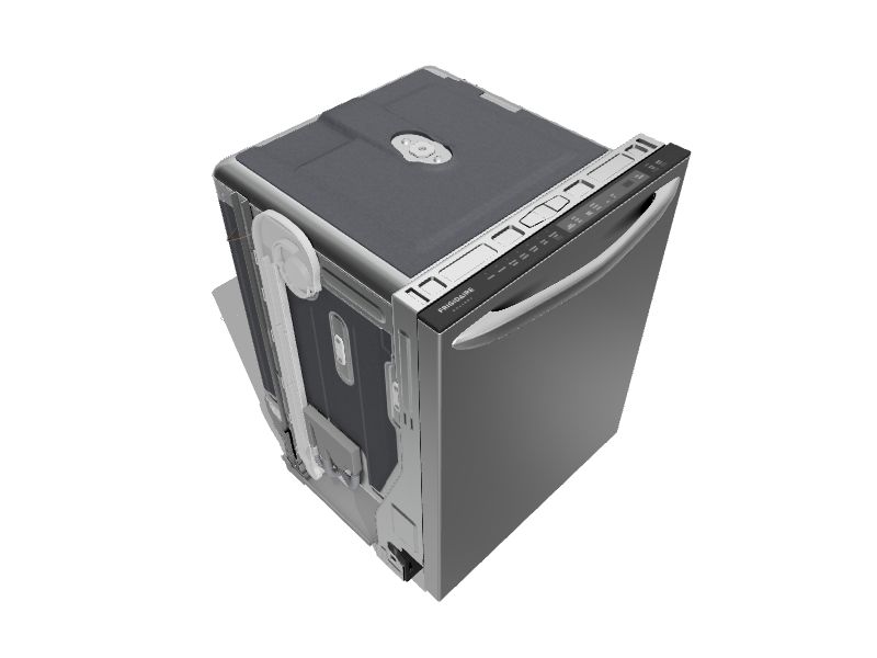 Frigidaire Gallery Top Control 24in BuiltIn Dishwasher (Smudgeproof