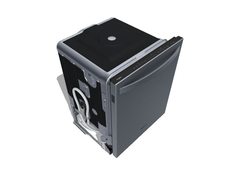 Whirlpool Top Control 24in BuiltIn Dishwasher (Fingerprint Resistant