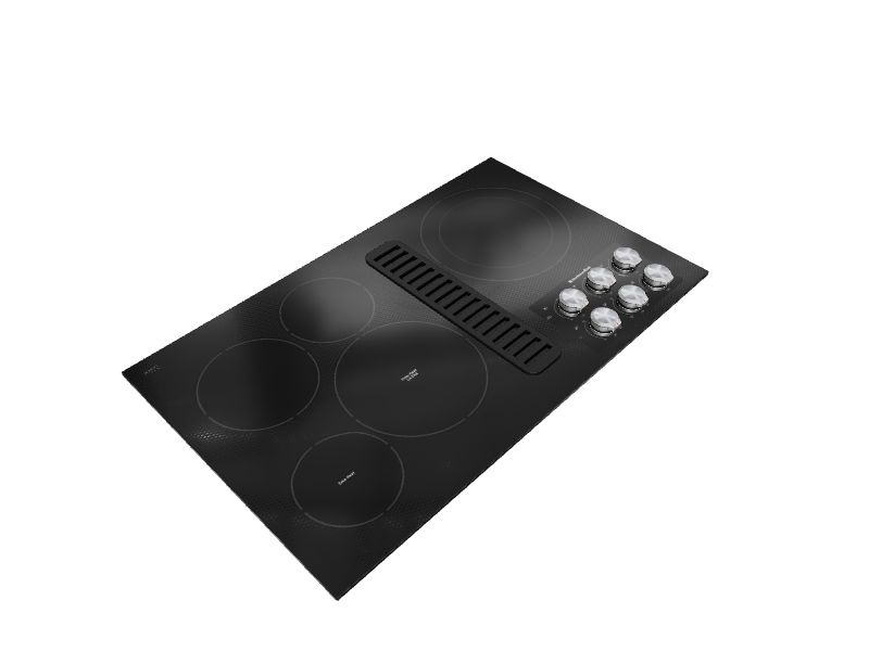 KitchenAid 36in 5 Elements Smooth Surface (Radiant) Black Electric