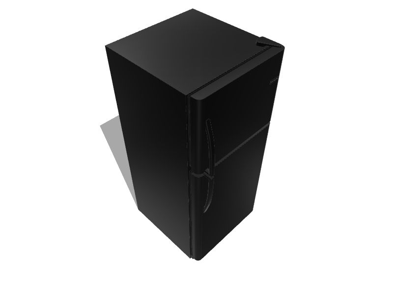 Frigidaire 20.4cu ft TopFreezer Refrigerator (Black) at