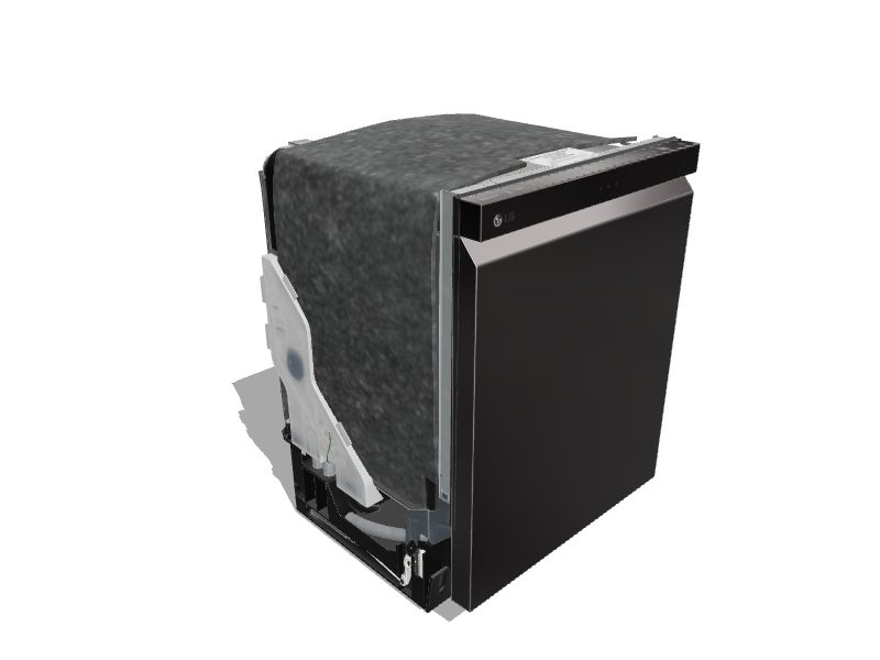 LG QuadWash Top Control 24in Smart BuiltIn Dishwasher (Black