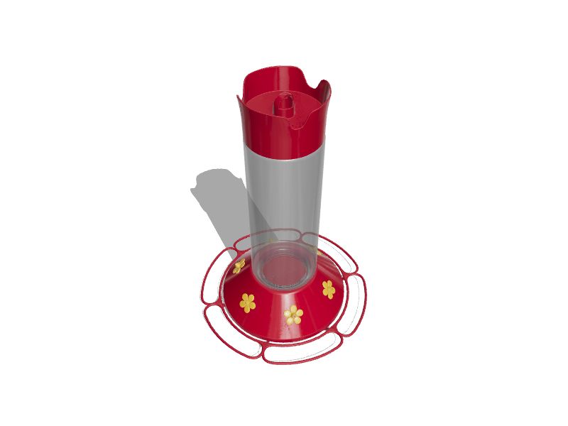 PerkyPet Our Best Red Glass Hanging Squirrelresistant Nectar