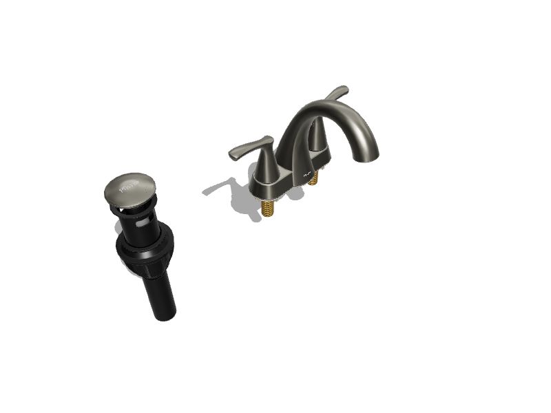 Pfister Masey Brushed Nickel 4in centerset 2Handle WaterSense