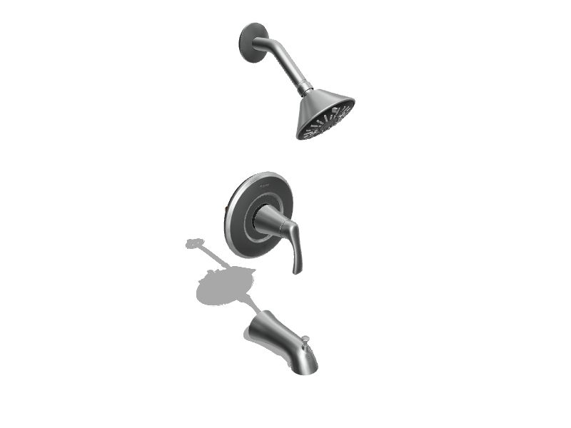 Pfister Masey Polished Chrome 1handle Multifunction Round Bathtub and