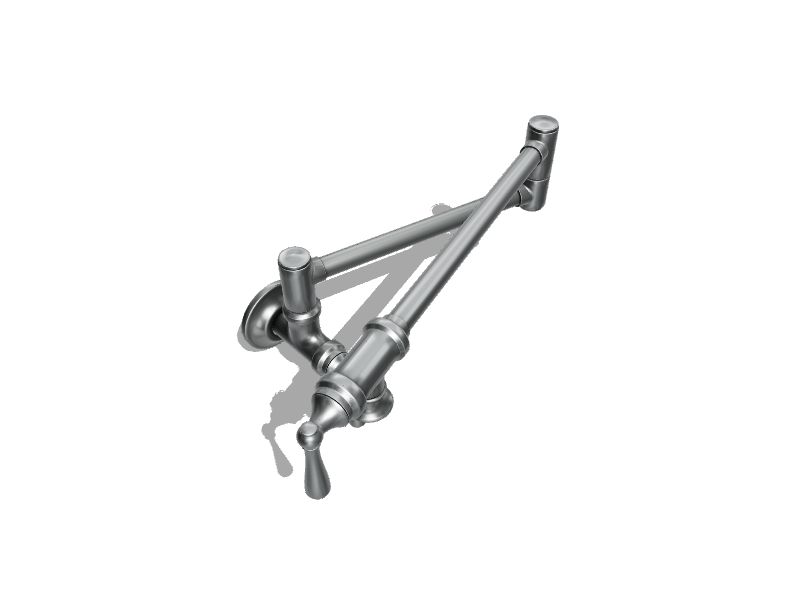 Moen Pot Filler Chrome 2handle Wallmount Pot Filler Kitchen Faucet at