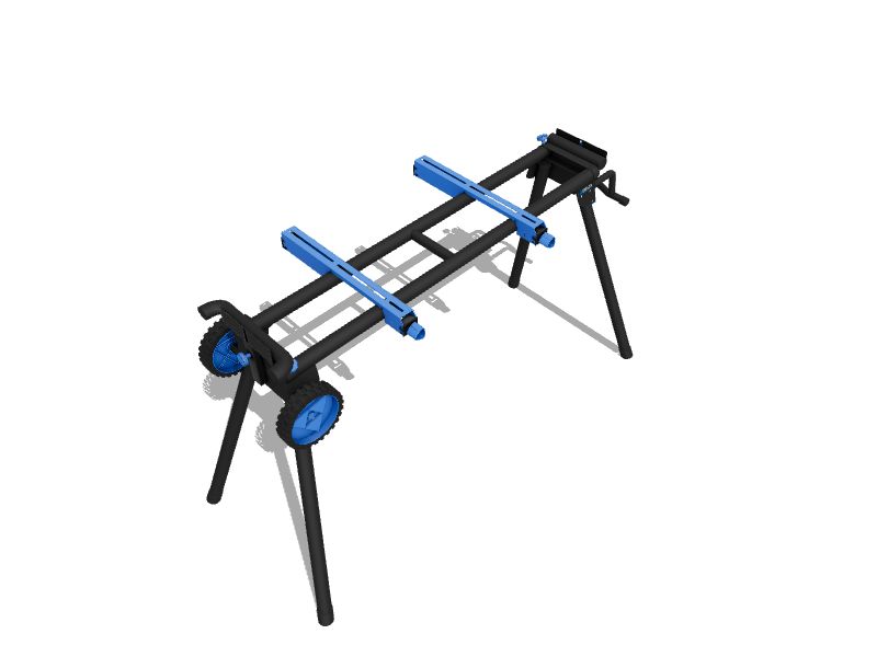 DELTA Steel Adjustable Rolling Miter Saw Stand in the Saw Stands