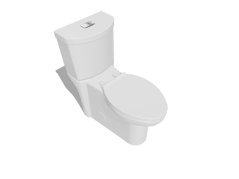 American Standard Clean White Dual Flush Elongated Chair Height 2piece