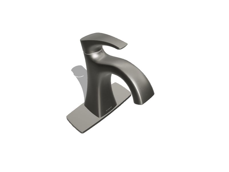 KOHLER Maxton Brushed Nickel 4in centerset 1Handle WaterSense