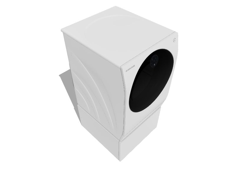 LG SIGNATURE 2.8cu ft Capacity White Ventless AllinOne Washer/Dryer