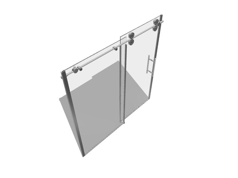 OVE Decors Sydney 58in to 60in x 59in Frameless Sliding Polished