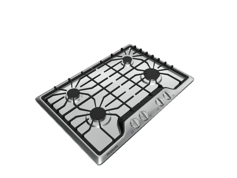 Frigidaire 30in 4 Burners Stainless Steel Gas Cooktop in the Gas