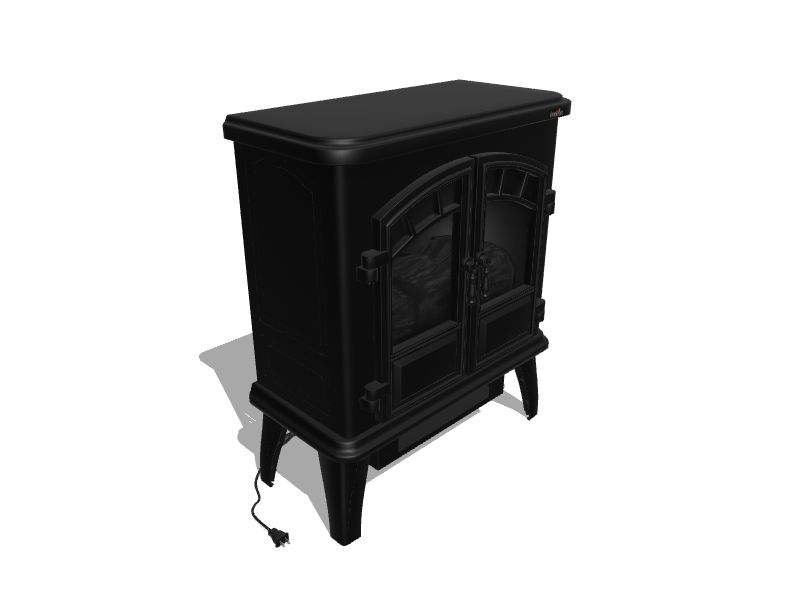 Duraflame 19.5-in W 5200-BTU Black Metal Infrared Quartz Electric Stove