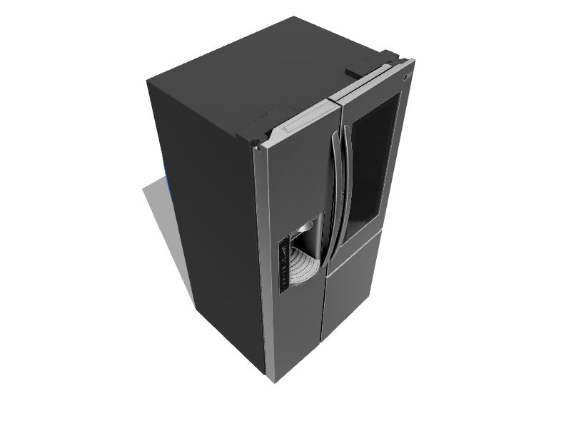 LG InstaView 21.7cu ft Counterdepth Smart SidebySide Refrigerator