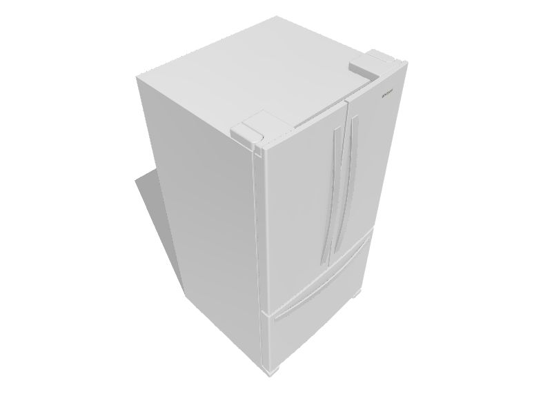 Whirlpool 25.2cu ft French Door Refrigerator with Ice Maker (White