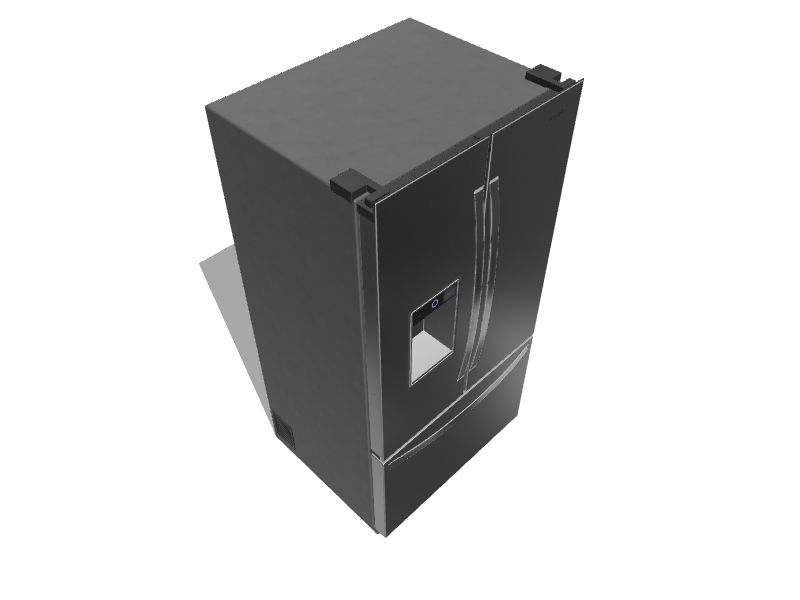 Whirlpool 23.8-cu ft Counter-depth French Door Refrigerator with Ice