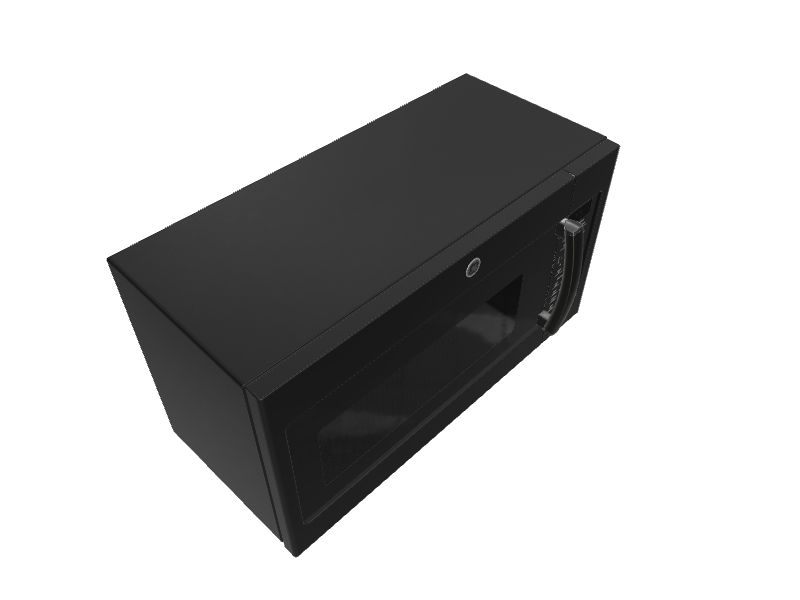 GE 1.9cu ft 1000Watt OvertheRange Microwave with Sensor Cooking (Black Slate) in the Over