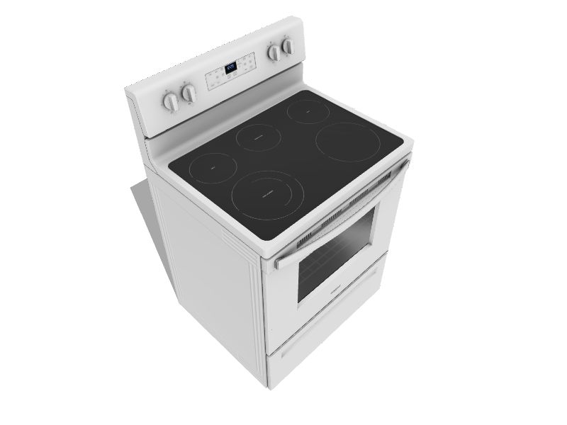 Whirlpool 30in Smooth Surface 5 Elements 5.3cu ft Steam Cleaning