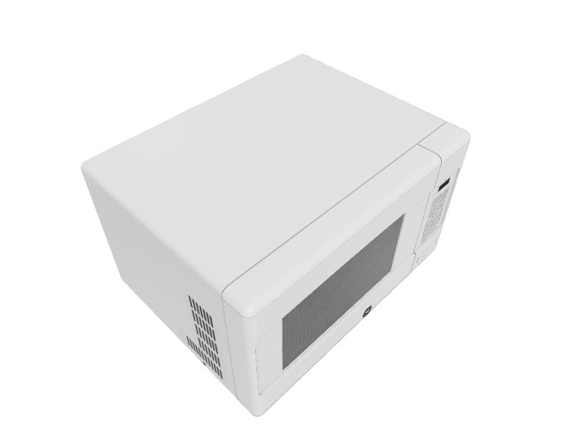 GE 1.1cu ft 950Watt Countertop Microwave (White) in the Countertop