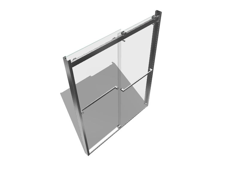 DreamLine EssenceH Chrome 56in to 60in W x 76in H Frameless Bypass