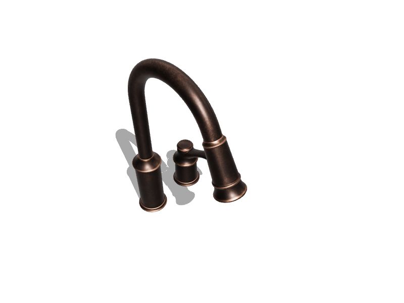 Moen Aberdeen Oil Rubbed Bronze Single Handle Pulldown Kitchen Faucet at