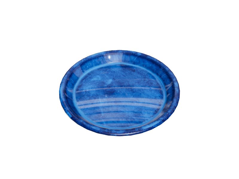 allen + roth 11in Blue Ceramic Plant Saucer in the Plant Saucers department at
