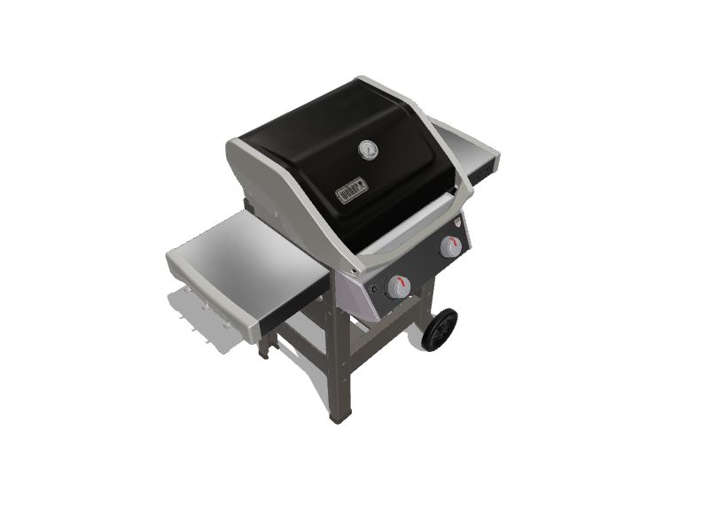 er Spirit II E210 Black 2Burner Liquid Propane Gas Grill in the