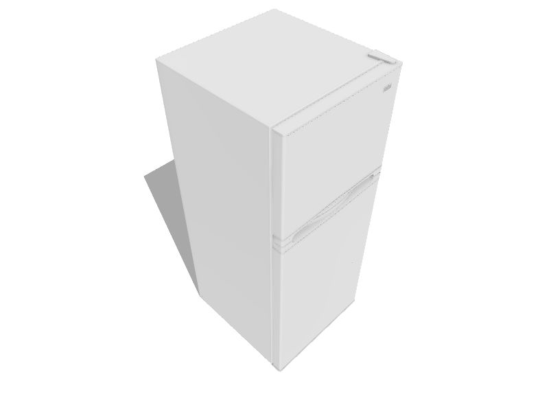 Haier 9.8cu ft TopFreezer Refrigerator (White) in the TopFreezer
