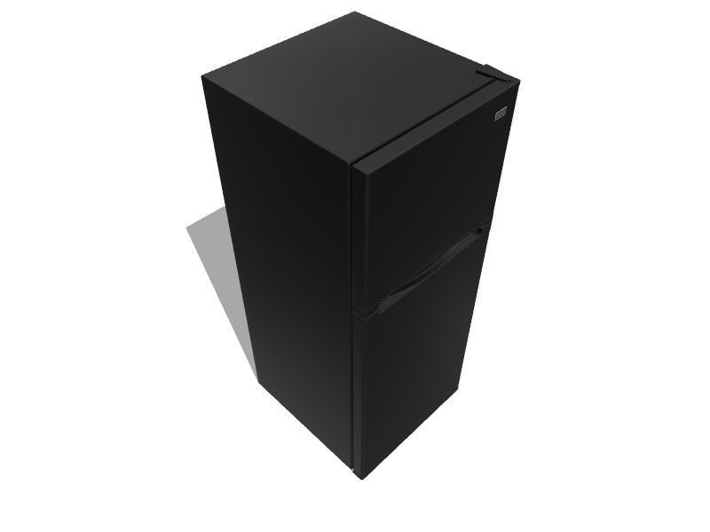 Haier 9.8cu ft TopFreezer Refrigerator (Black) in the TopFreezer