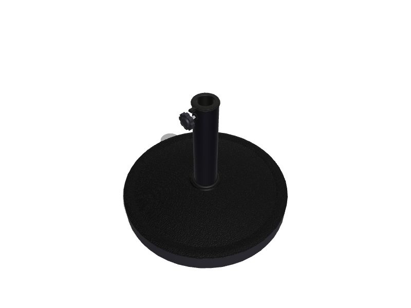 Style Selections Umbrella Base Black Patio Umbrella Base at