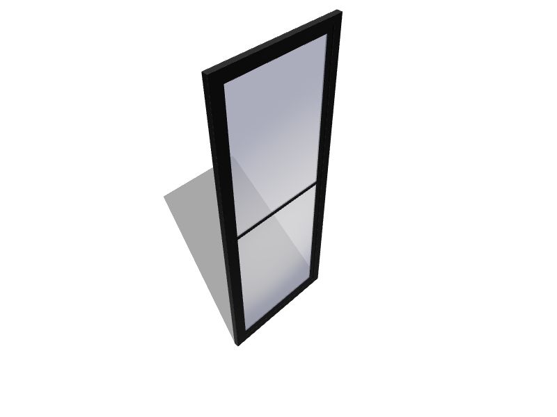 Pella Rolscreen 32in x 81in Black Aluminum Storm Door Fullview with