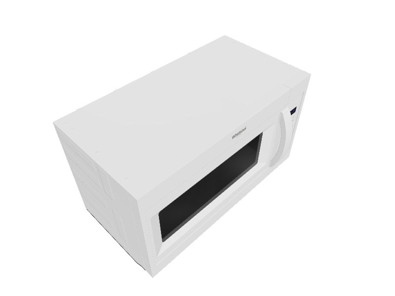 Whirlpool 1.7cu ft 1000Watt OvertheRange Microwave (White) in the