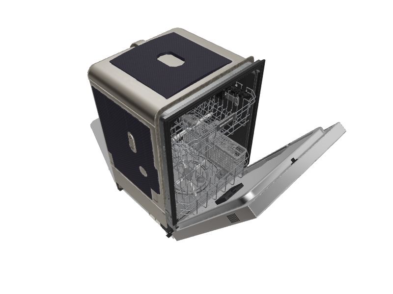 KitchenAid Front Control 24in BuiltIn Dishwasher (Stainless Steel