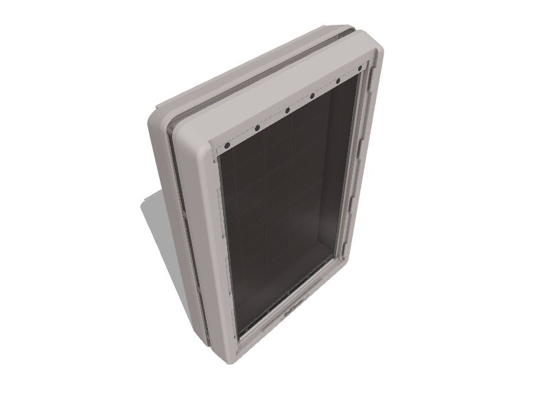 Ideal Pet Products 19in x 281/8in Light Gray Plastic Xxlarge Dog