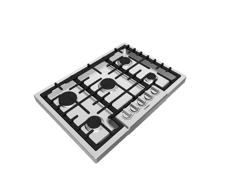 Bosch Benchmark Series 30in 5 Burners Stainless Steel Gas Cooktop at