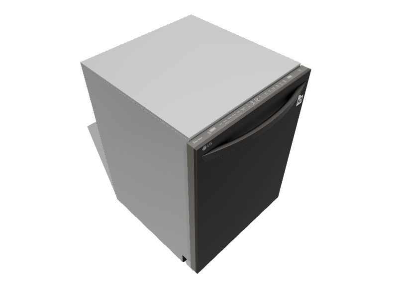 LG QuadWash Top Control 24in Smart BuiltIn Dishwasher With Third Rack