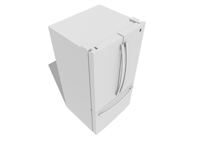 GE 27cu ft French Door Refrigerator with Ice Maker (White) ENERGY STAR