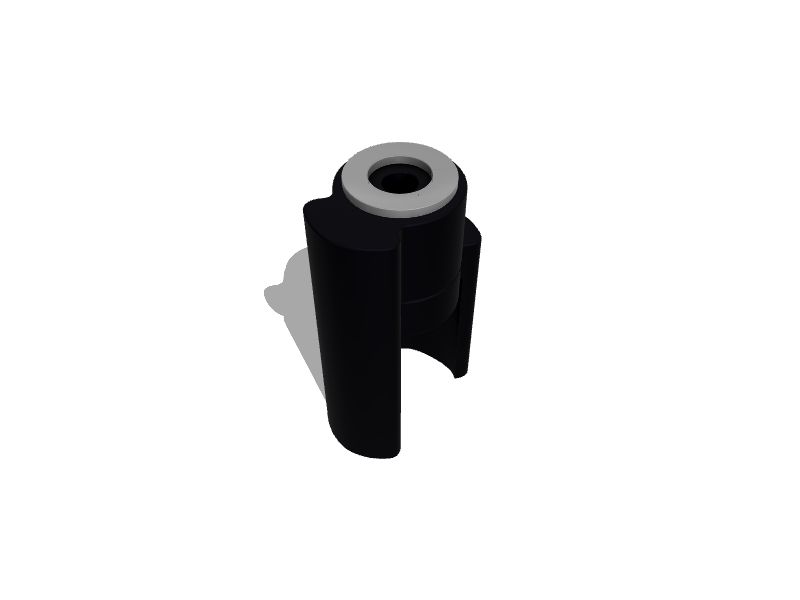 DoorSaver 1/2in Black Hinge Pin Door Stop at