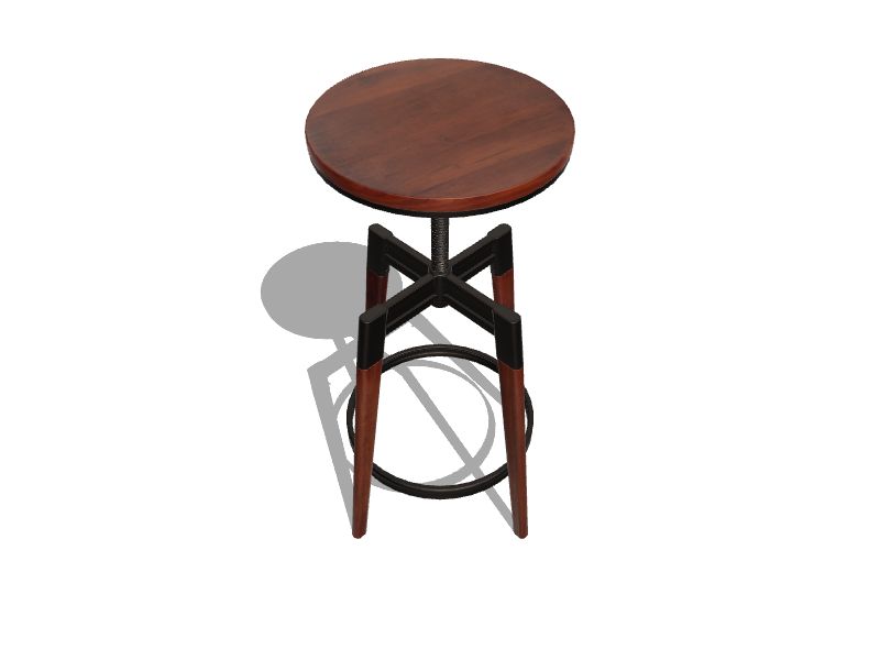 Chestnut Adjustable Height Swivel Bar Stool at Robert Belden blog