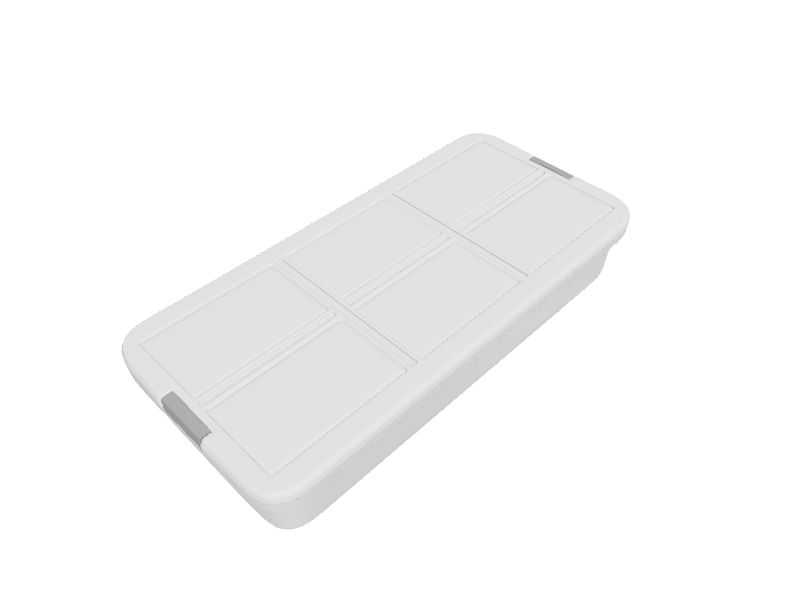 Hefty Large 13Gallons (52Quart) Clear Base with White Lid Underbed