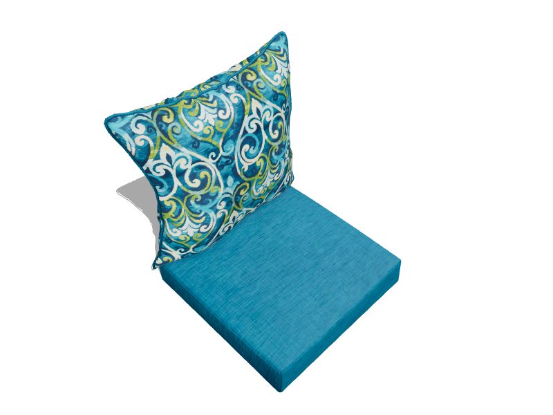 Style Selections 24in x 24in 2Piece Salito Marine Deep Seat Patio Chair Cushion at