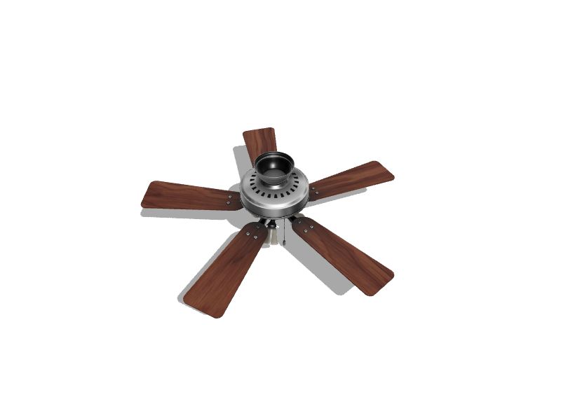 Hunter Ridgefield 44in Brushed Nickel with Dark Cherry/Maple Blades