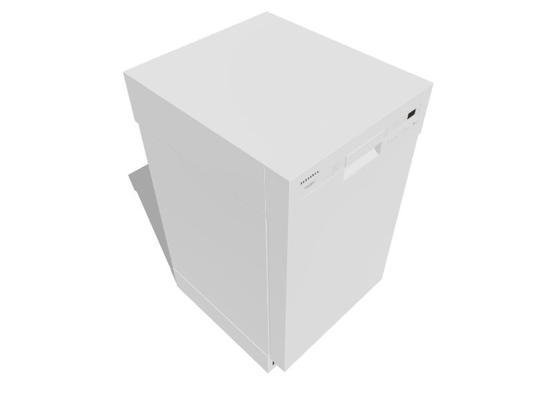 Whirlpool Front Control 18in BuiltIn Dishwasher (White) ENERGY STAR