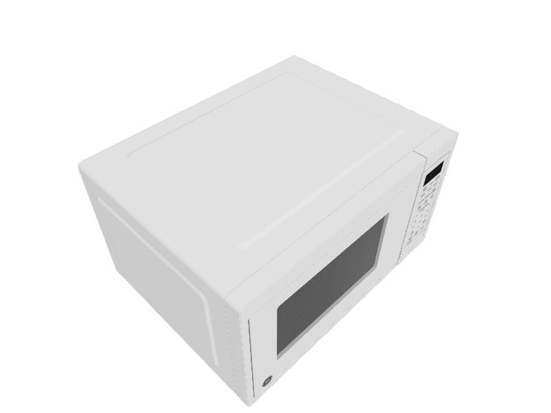 GE 0.9cu ft 900Watt Countertop Microwave (White) in the Countertop