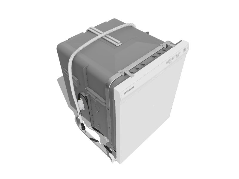 Frigidaire Front Control 24in BuiltIn Dishwasher (White) ENERGY STAR