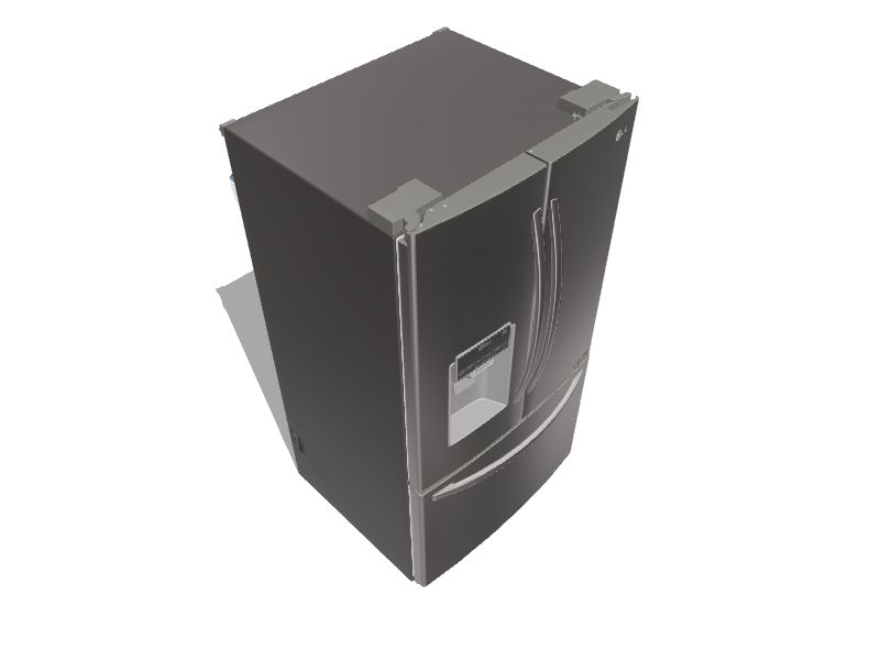 LG 26.2cu ft Smart French Door Refrigerator with Dual Ice Maker (Fingerprint Resistant) ENERGY