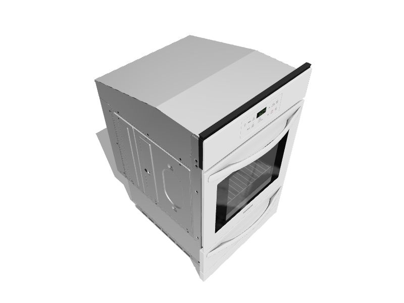 Frigidaire 24in SelfCleaning Single Gas Wall Oven (White) at