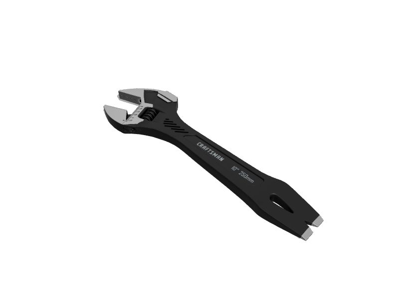 CRAFTSMAN 10in Steel Adjustable Wrench in the Adjustable Wrenches