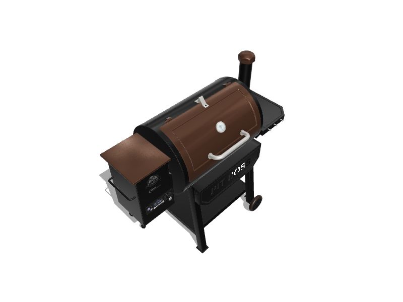 Pit Boss Pro 820-Sq in Black and Chestnut Pellet Grill at Lowes.com
