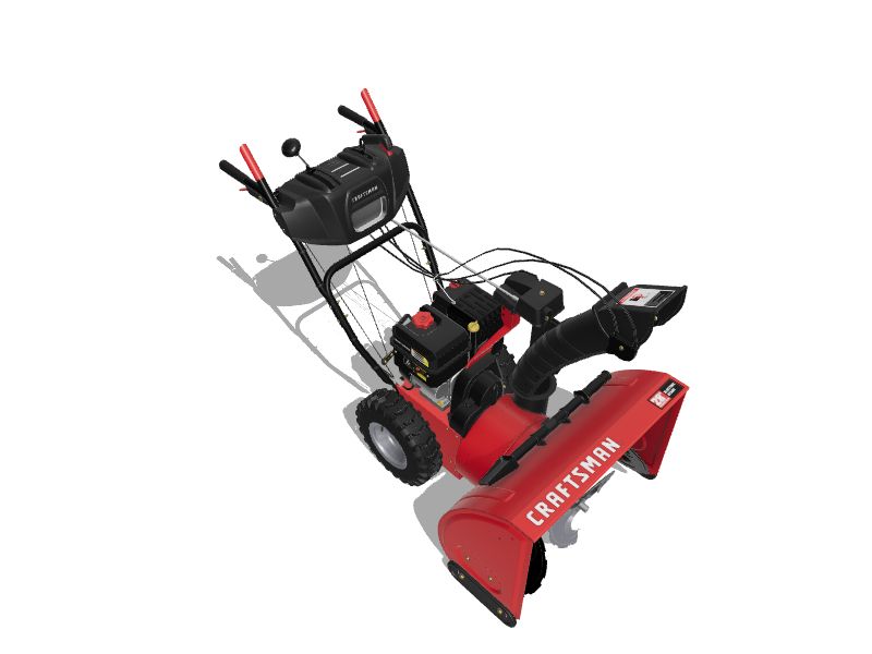 CRAFTSMAN SB650 28in Threestage Selfpropelled Gas Snow Blower in the