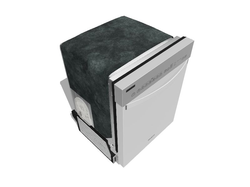 Whirlpool Front Control 24in BuiltIn Dishwasher (White) ENERGY STAR